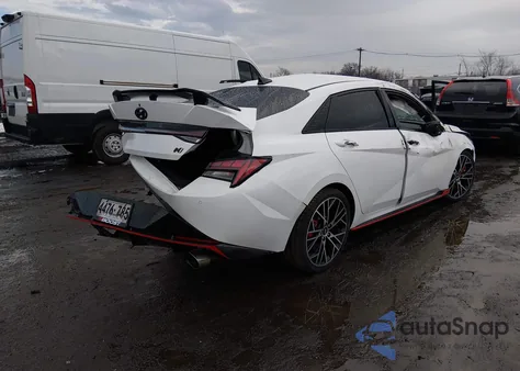 2023 Hyundai Elantra N из США, поврежденный, VIN KMHLW4AK5PU014834